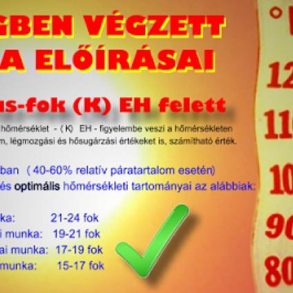 HŐSÉGBEN VÉGZETT MUNKA